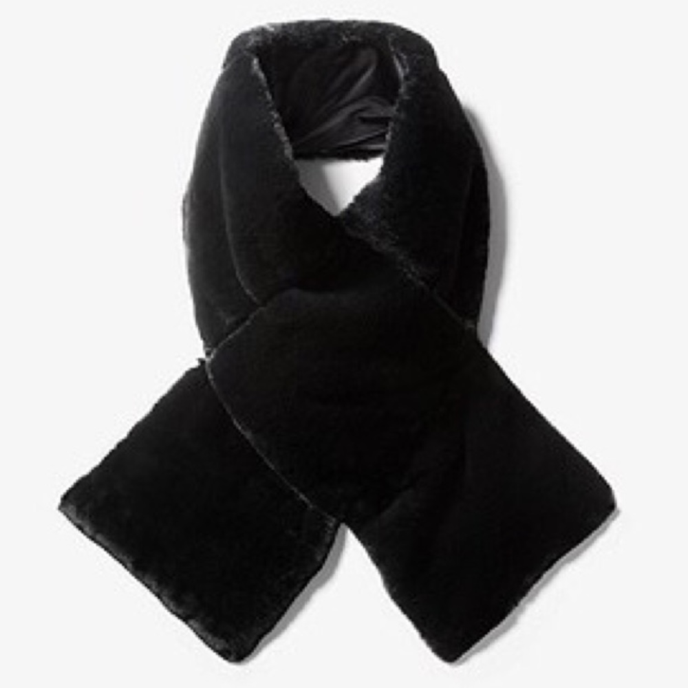 Michael Kors Faux Fur Packable Puffer Scarf